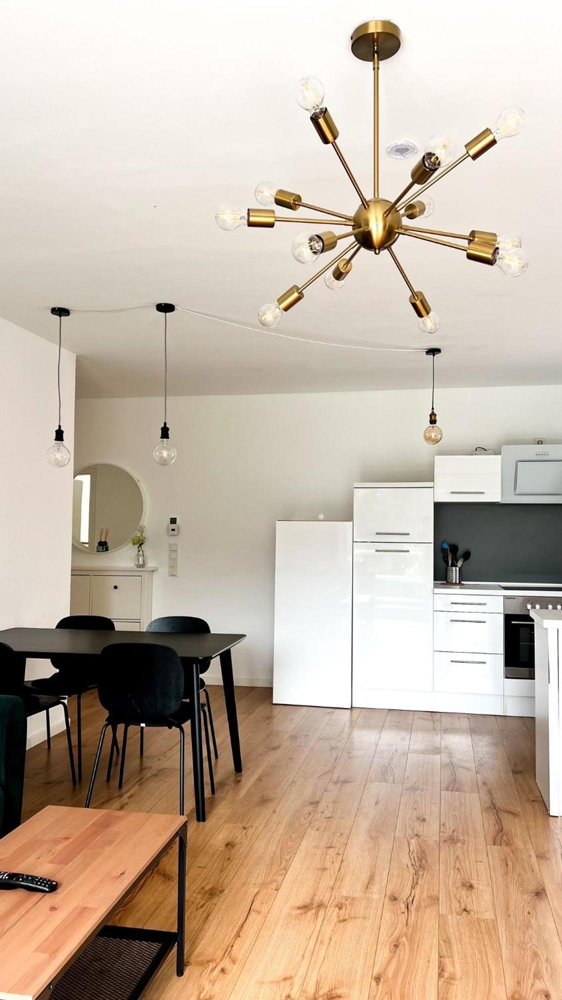 2 Zkb Apartment In Mannheim Kueche - Parken - Grosser Tv Luaran gambar